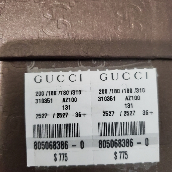 Gucci high heel open toe Platform Mules Sz 6.5 It sz 36.5 - Picture 13 of 15